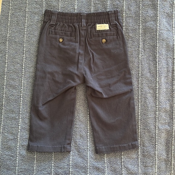 Janie and Jack 6-12 month pink polo, navy blue pants/chinos - Picture 7 of 7